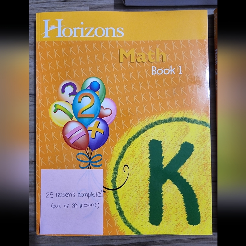 Horizons Student Math Book Level K